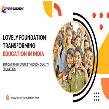 Lovely Foundation | NGO Working For Education In India