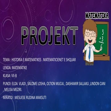 MATEMATIKA PROJEKT BY ELDA VLADI | PPTX