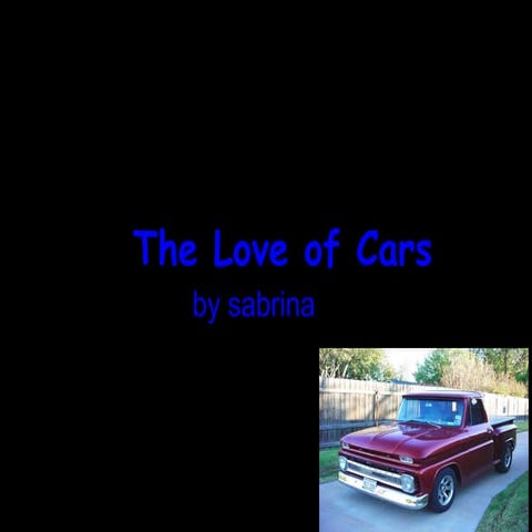 Love of cars