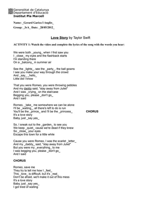 Love Story Lyrics