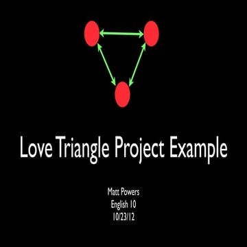 A love triangle | PPTX