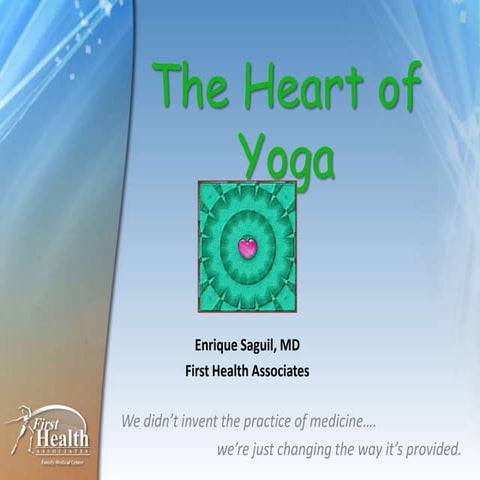DrRic The Heart of Yoga- Lotus Yoga (slide share edition)