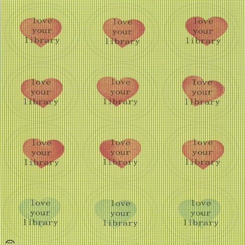 Love Your Library CCL Button Templates - 2.25'' Multiple Color Pages with Hearts