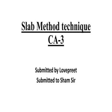 Slab method process