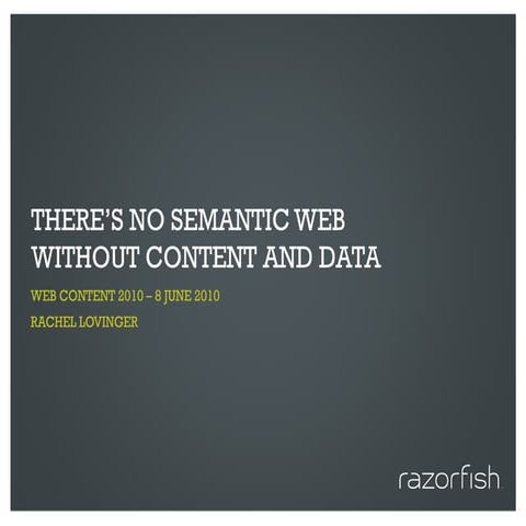 Semantic Web and Content Strategy