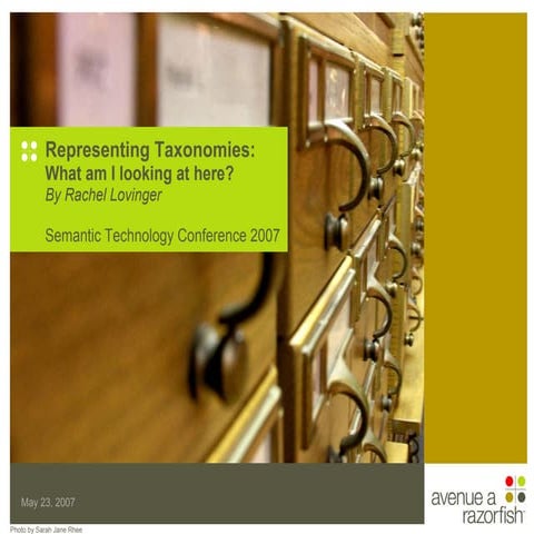 Representing Taxonomies: What am I looking at here?