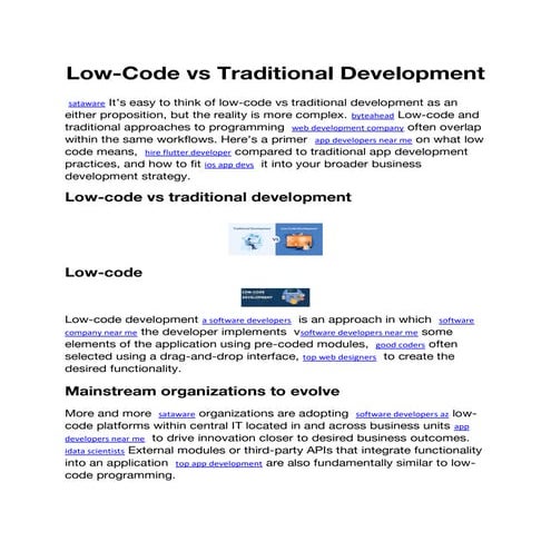 Low-Code vs Traditional Development 1.pdf