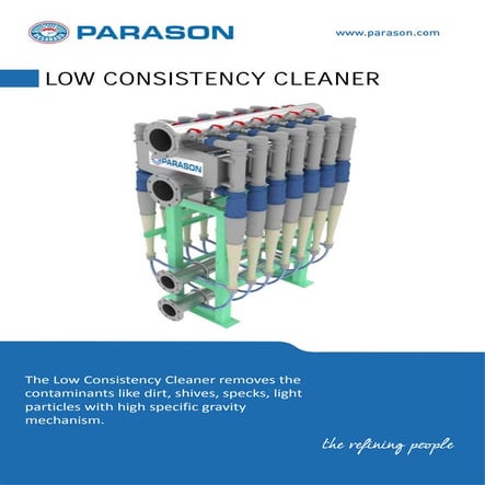 Get Low Consistency Cleaner For Pulp Machine - High Quality | PDF