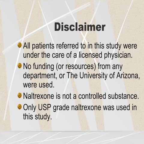 Low Dose Naltrexone | PPT