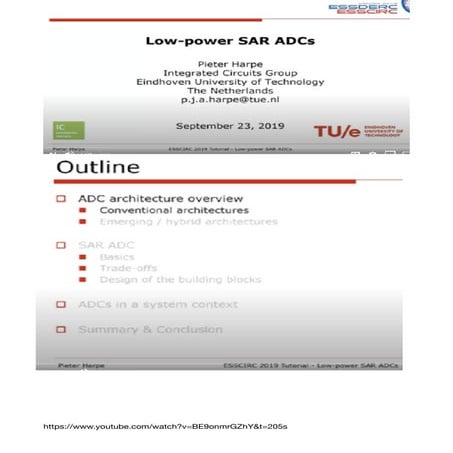 Low power sar ad cs presented by pieter harpe