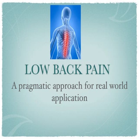 Low back pain ii