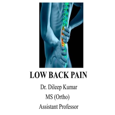 low back pain in orthopaedics dr dileep kumar