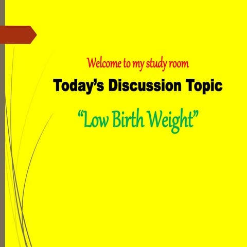 Low Birth weight baby presentation slide.ppt