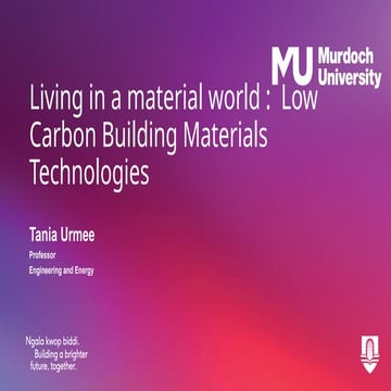 LOW CARBON BUILDING TECHNOLOGY for presentation | PPTX