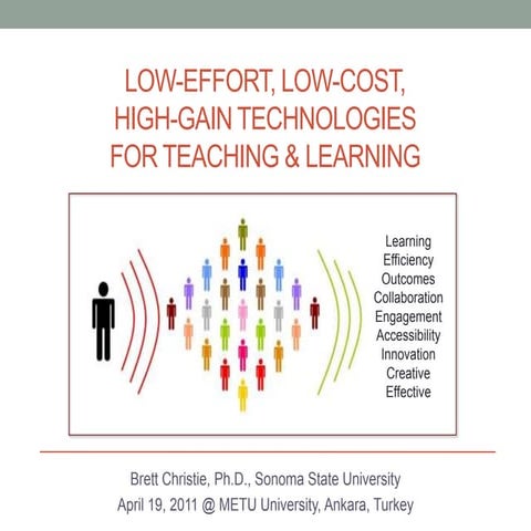 Low-Cost, High-Gain Technologies for Teaching