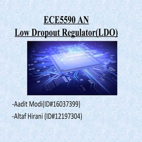 Low dropout regulator(ldo)