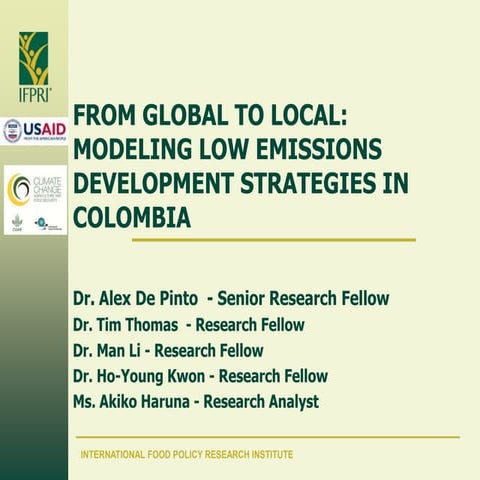Low Emissions Development Strategies (Colombia Feb 20, 2014)