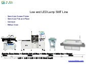 Low end LED lighting  PCB SMT full  line solution