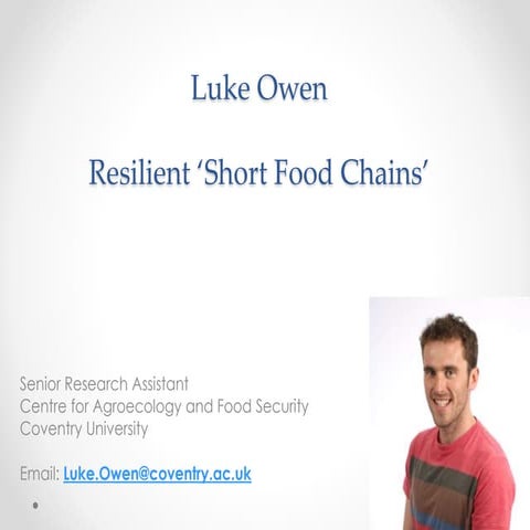 L owen resilient short food chains cafs uk