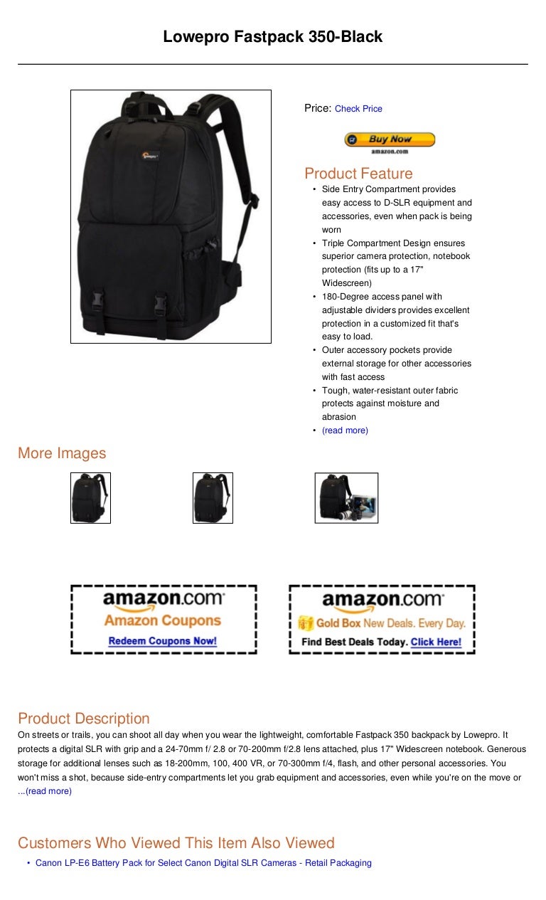 lowepro fastpack 350