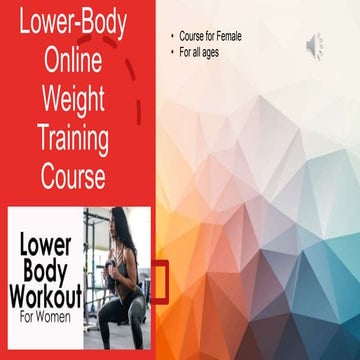 Lower-Body Online Weight Training Course