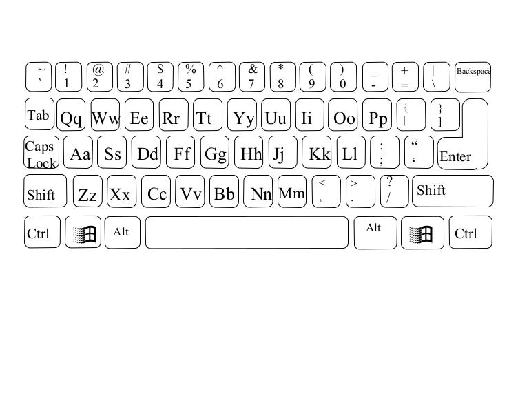Lower Case Win Keyboard
