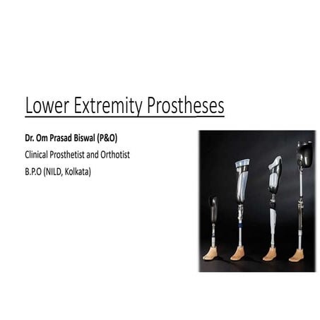 Lower extremity prostheses