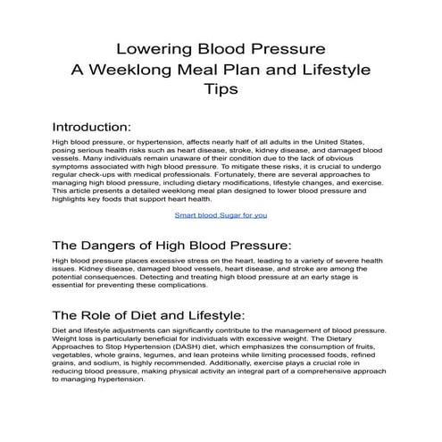 Lowering Blood Pressure_ A Weeklong Meal Plan and Lifestyle Tips.pdf