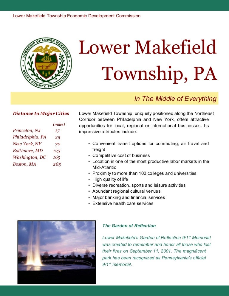 Lower Makefield Twp. PA Economic Development