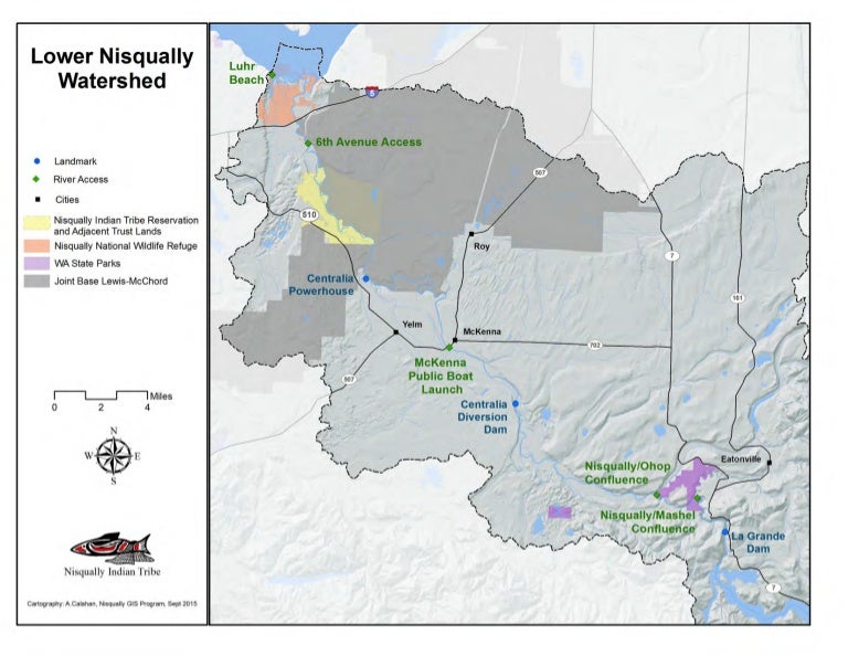 Lower Nisqually Watershed Nisqually River Water Trail scope