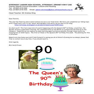 Lower primary parent letter term 4