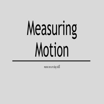 Lower Secondary Grade 8 Measuring Motion PART 1 distance speed and measuremen...