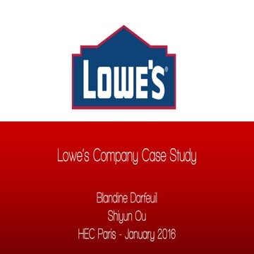 Lowe's company case study 