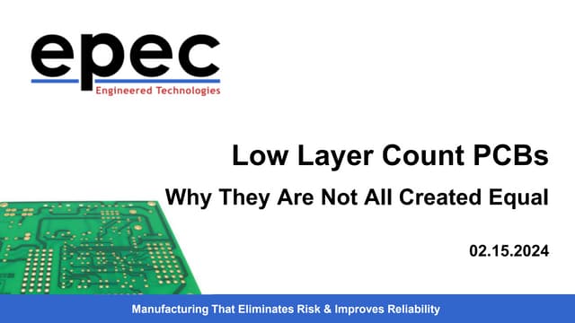 Low Layer Count PCBs – Why They Are Not All Created Equal