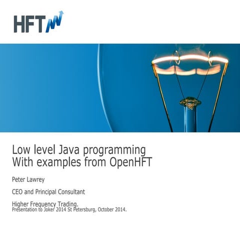 Low level java programming | PPT