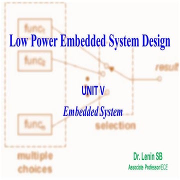 Low power embedded system design | PDF