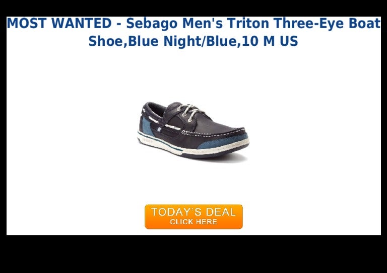 sebago triton blue