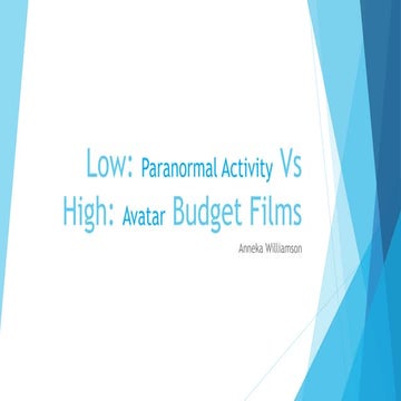 Low vs high budget films