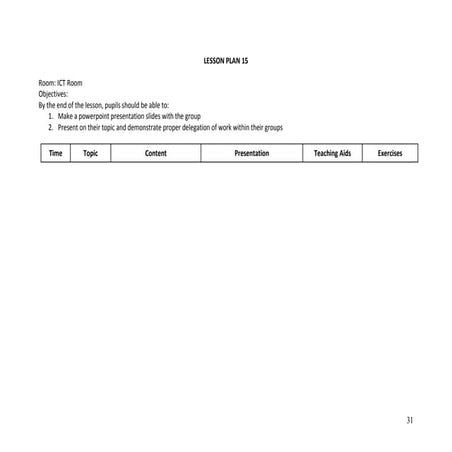 Lesson Plan 14 | PPT