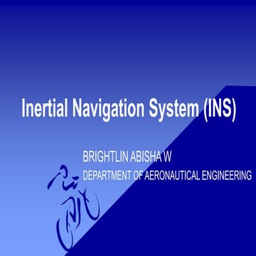 INS-Inertial Navigation System