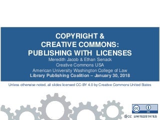 Copyright & Creative Commons: Publishing with Open Licenses
