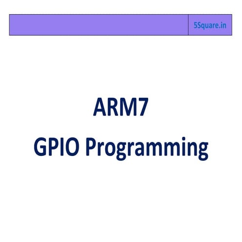 ARM7-Lpc2148 gpio programming