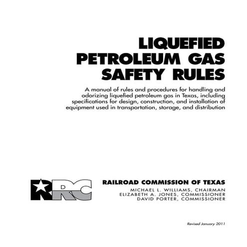 Lpg gas safety rules