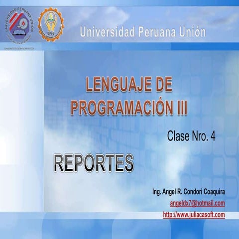 LP II clase04 - Reportes