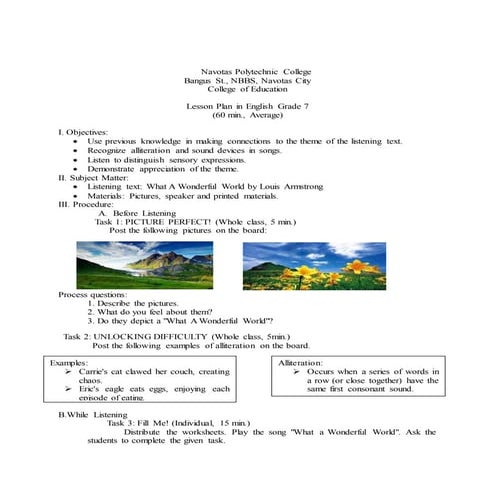 Lp in teaching listening group 6