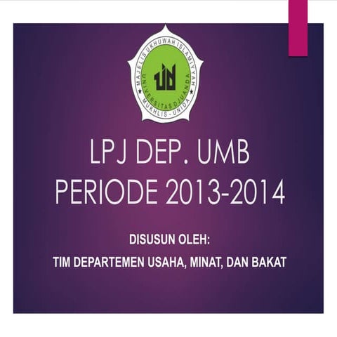 Laporan Pertanggung Jawaban