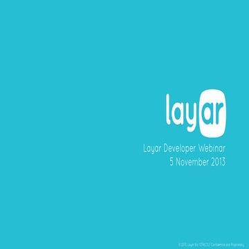 Layar November 5 Webinar - Discover the New Geo SDK