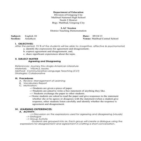 Lp on agreement and disagreement