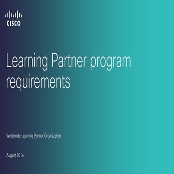 Lp program requirements
