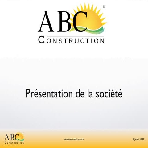 Construction company business plan | PPTX